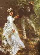 Pierre Renoir The Promenade oil
